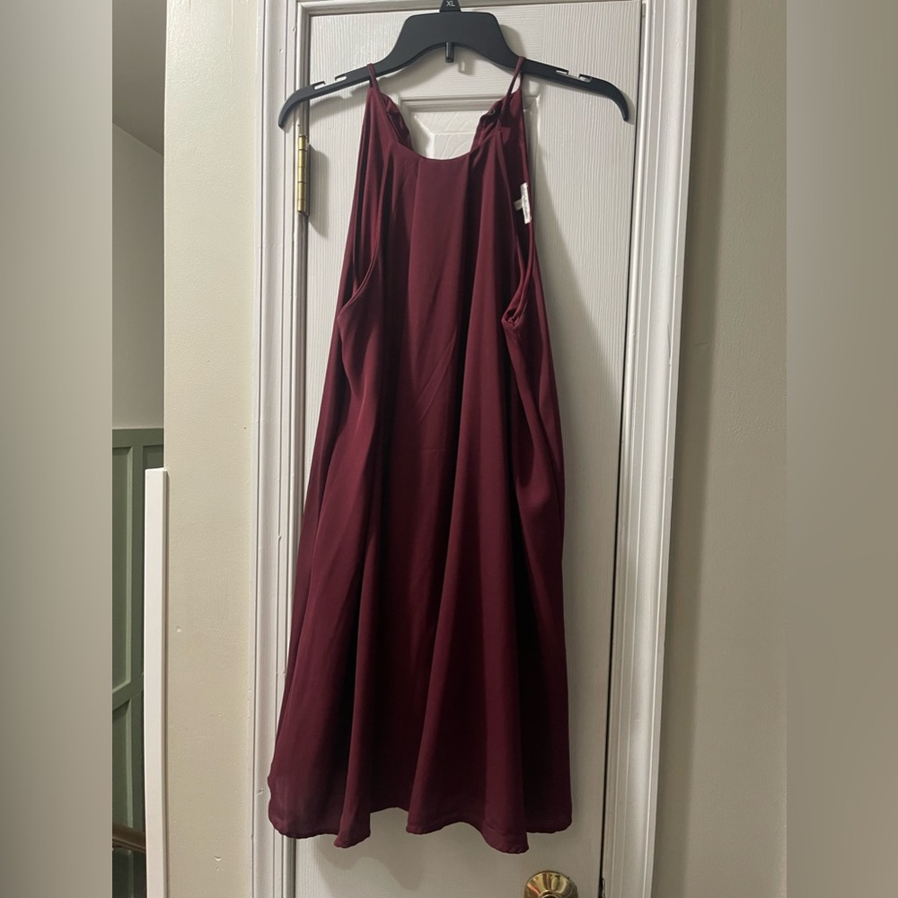 Charlotte Russe formal dress size large maroon color